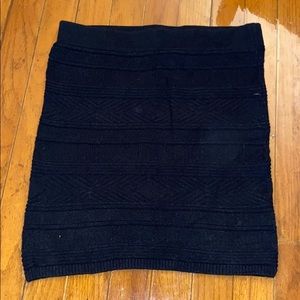 Black tube skirt